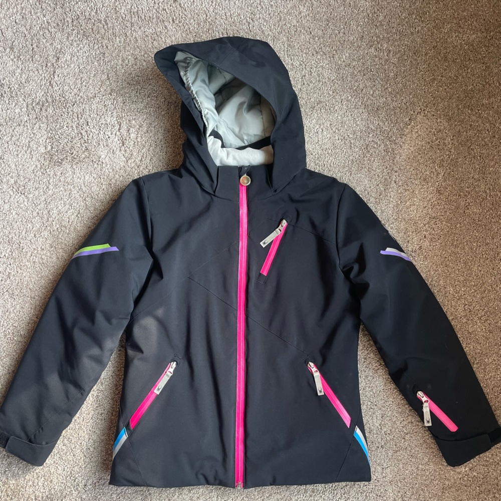 Girl’s Spyder Ski Jacket, Size 14 EUC